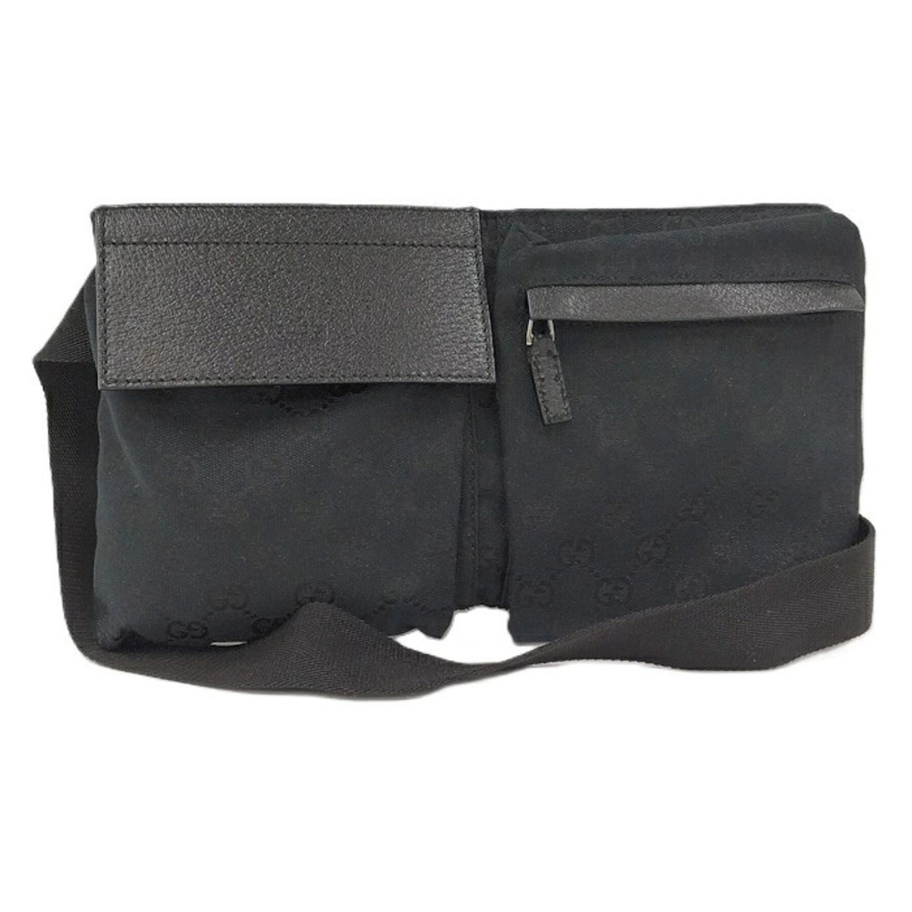 Gucci Waist Bag Body GG Canvas Black